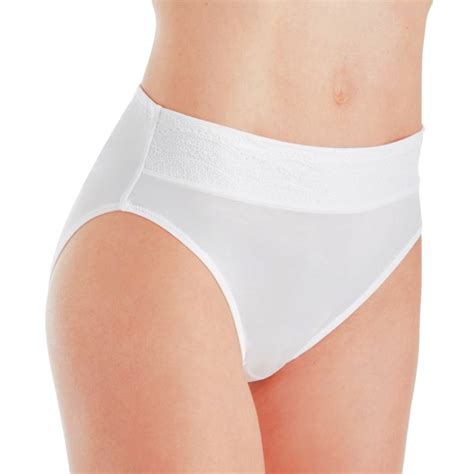 Warners No Pinching No Problems® Hi Cut With Lace White Style Rt7401p Lingerie And Leisure