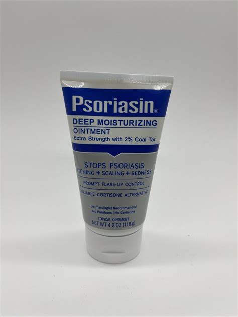 Psoriasin Deep Moisturizing Ointment 2 Coal Tar Stops Itch Fast Free