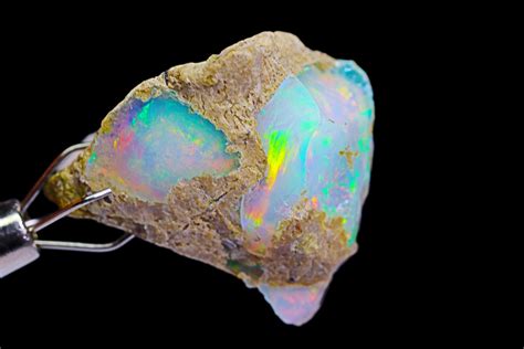 Natural Ethiopian Opal Gemstone Welo Fire Opal Raw Stone Etsy