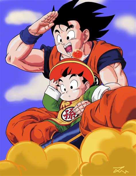 Goku And Gohan By Jamesy Ilustraci N De Drag N Personajes De Goku Personajes De Dragon Ball