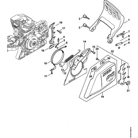 Hand Guard And Chain Brake Assembly For Stihl Ms391 Chainsaws Lands Engineers