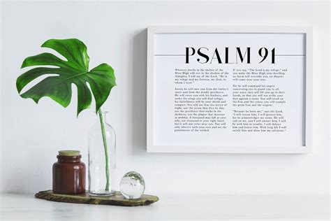 Psalm Scripture Wall Art He Who Dwells In The Shelter Etsy
