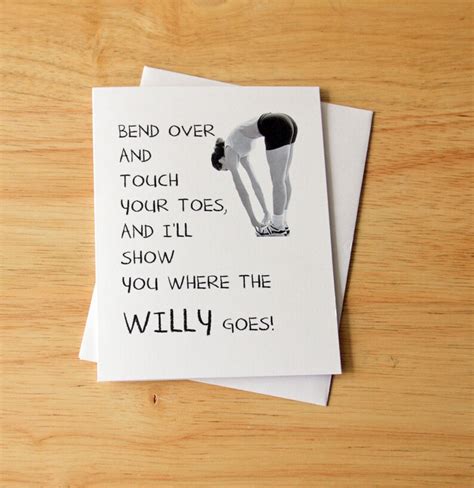 Card For Girlfriend Doggy Style Anal Sex Willy Card Etsy