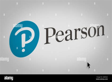 Logo Of The Public Company Pearson Plc Displayed On A Computer Screen