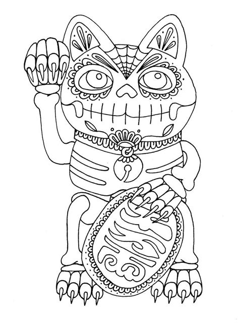 Dia De Los Muertos Coloring Pages - Coloring Home