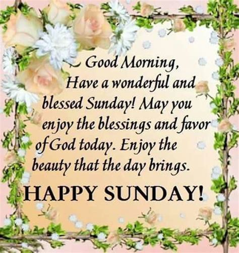 Enjoy The Beauty That The Day Brings Happy Sunday Good