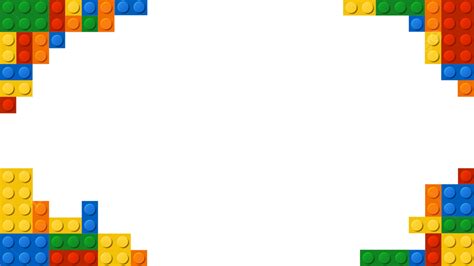 Blocos Coloridos De Borda Lego Png Lego Quadro Armação Imagem Png E