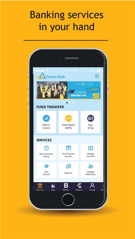 Bank mobile app for iphone & android to view all your accounts in one place. Canara Bank Mobile Banking for iPhone - Download