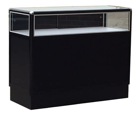 Jewelry Display Cases With Black Aluminum Frame Al34b Al36b Ablelin Store Fixtures Corp
