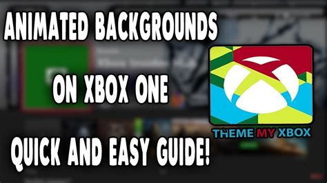 How To Get Animated Backgrounds On Xbox One Xbox Fall Update Youtube