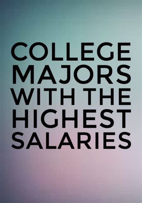 College Majors With The Highest Salaries Artofit
