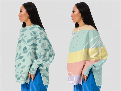 Download Free Modern Oversize Women T-Shirt Mockup - Mockup River