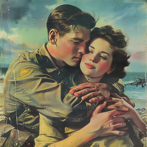 World War II Lovers Art Print Free Stock Photo - Public Domain Pictures