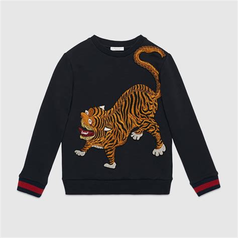 Childrens Tiger Cotton Sweatshirt Gucci Boys Knitwear 410000x57084053