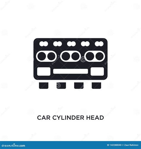 Car Cylinder Head Isolated Icon Simple Element Illustration From Car