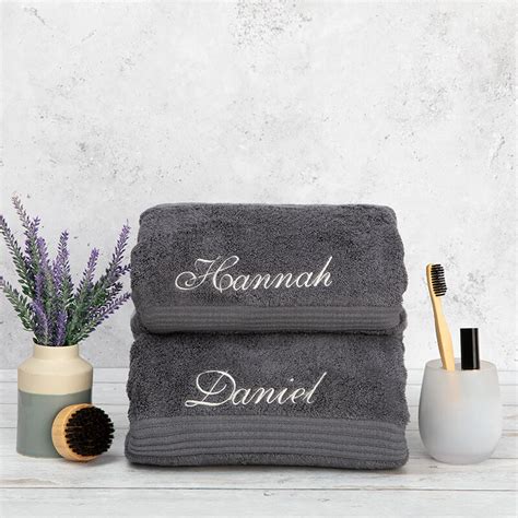 Personalised Embroidered Towels Custom Embroidered Towels
