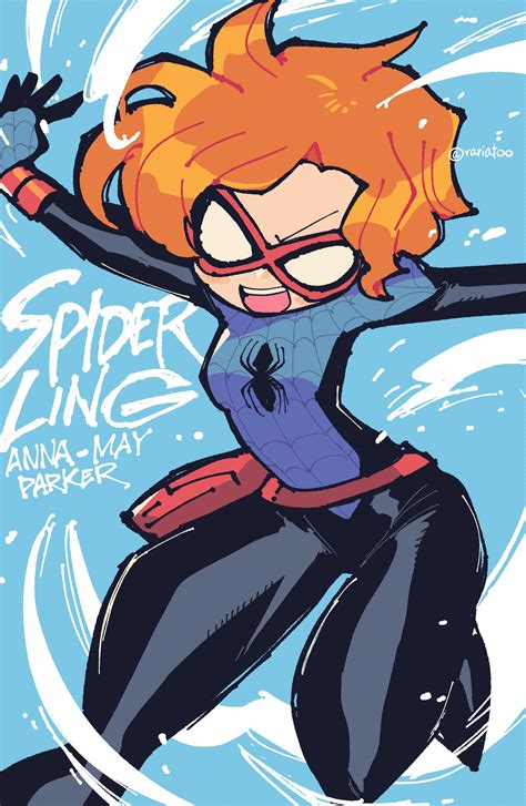 Spiderling And Anna May Parker Marvel And 1 More Drawn By Rariatto