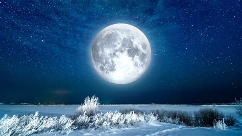 Full Moon In August 2022 Sturgeon Moon In Northern Hemisphere And Snow