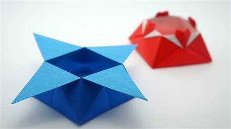 Origami Star Box Traditional Model Youtube