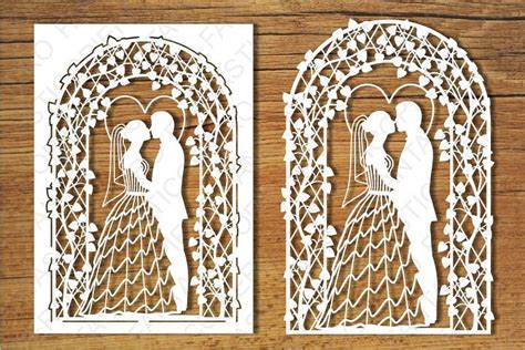 Wedding Card 2 Svg Files For Silhouette Cameo And Cricut 69454