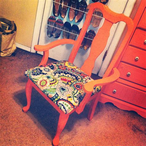 Recovered And Repainted Desk Chair Craft Repainted Desk Fun