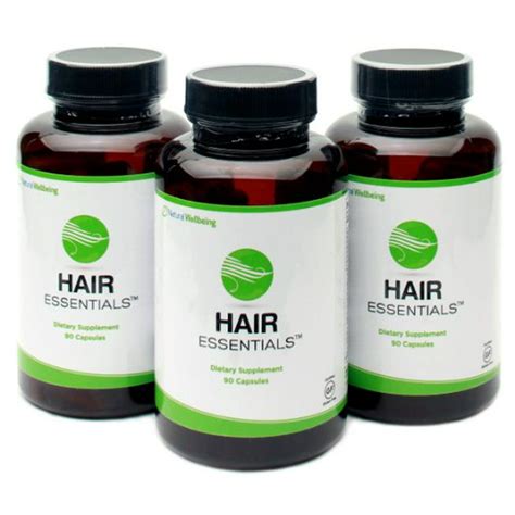 Hair Essentials Natural Herbs And Vitamins Hair Growth Supplement For