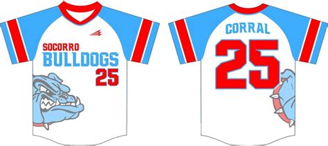 Socorro Bulldogs Custom Throwback Baseball Jerseys Triton Mockup Portal