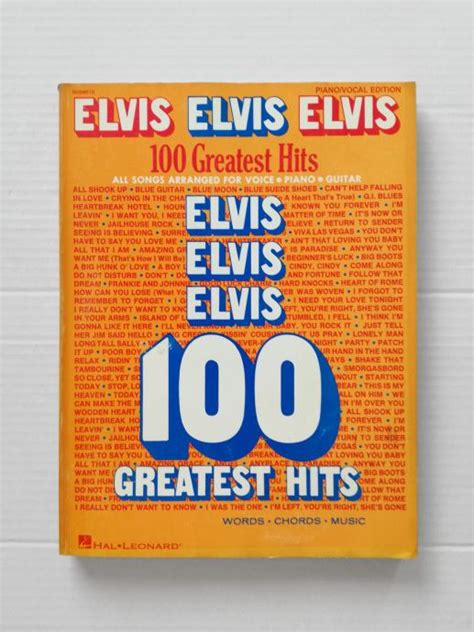 Elvis Presley Greatest Hits Hal Leonard