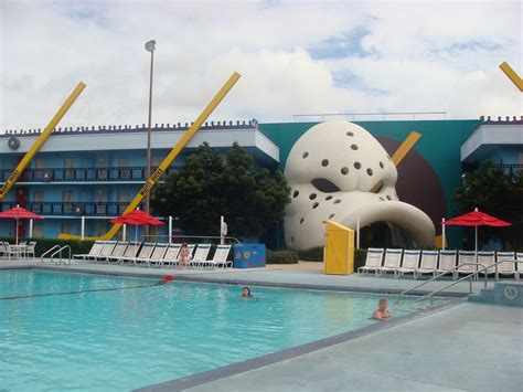 This is the resort's quiet pool area, and is themed to look a like a hockey rink. Disney's All Star Movies: Mighty Ducks Pool | Disney's All ...