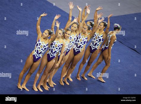 Japan Synchronized Swimming National Team Group For 14th Fina World