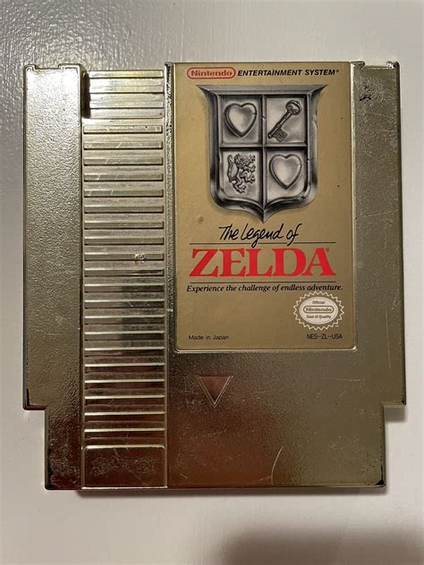 The Legend Of Zelda Gold Cartridge Nintendo Entertainment System Nes