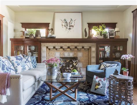 Houzz Blue Traditional Living Room Home Decor Trends Home Decor