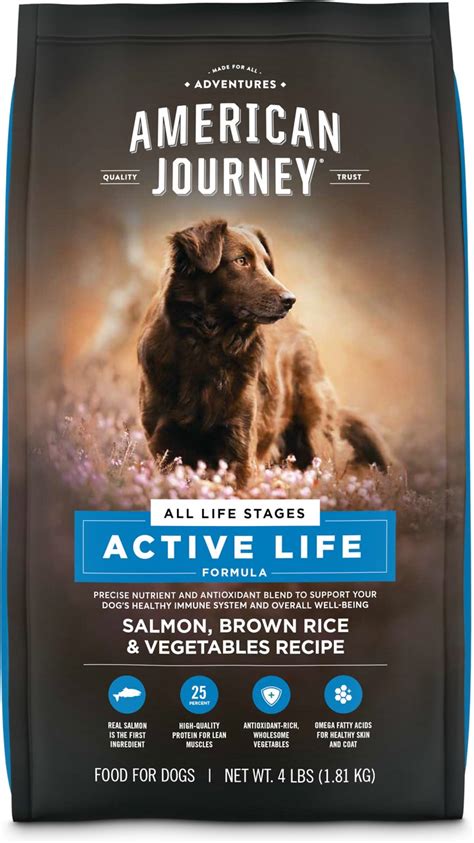 This recipe features real salmon meat, which contains a lot of amino acids.they help your pet maintain lean and healthy muscles. American Journey Salmon & Brown Rice Recipe Protein First ...