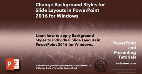 How do i manually update powerpoint? Change Background Styles for Slide Layouts in PowerPoint ...