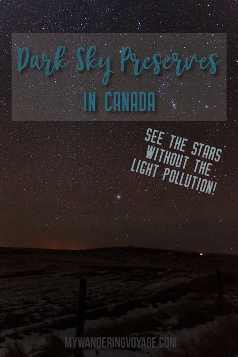 Travel To Dark Sky Preserves In Canada And See The Stars Without Light