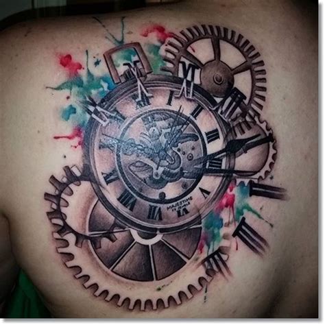 Pocket watch and red diamond tattoo by sergey shanko. 75 Brilliant Pocket Watch Tattoo Designs Ever Made ...