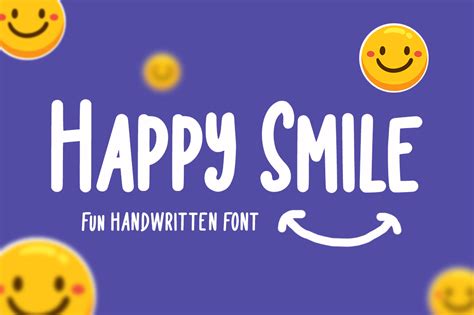Happy Smile Font By Fatmastudio · Creative Fabrica