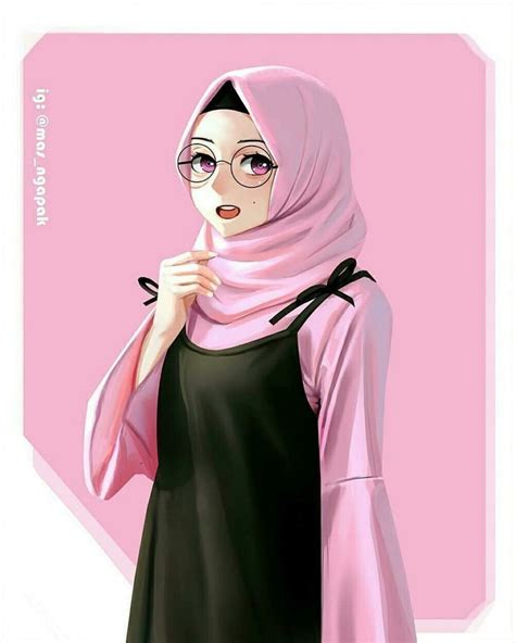 Hijabers Fanart Hijab Cartoon Anime Muslimah Islamic Girl