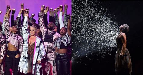 Pinks 2019 Brit Awards Performance Video Popsugar Entertainment