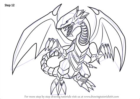 How To Draw Blue Eyes White Dragon From Yu Gi Oh Official Card Game
