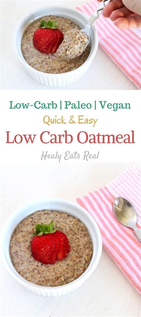 Low Carb Oatmeal Recipe Vegan And Paleo Recipes For Dinner Easy