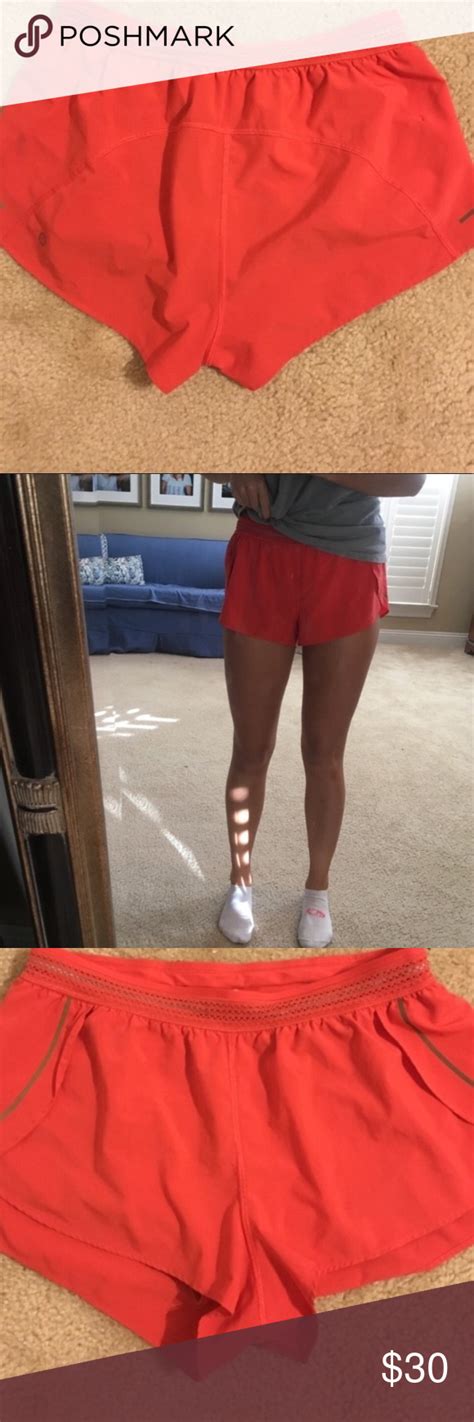 Red Shorts Red Shorts Shorts Lululemon Athletica Shorts