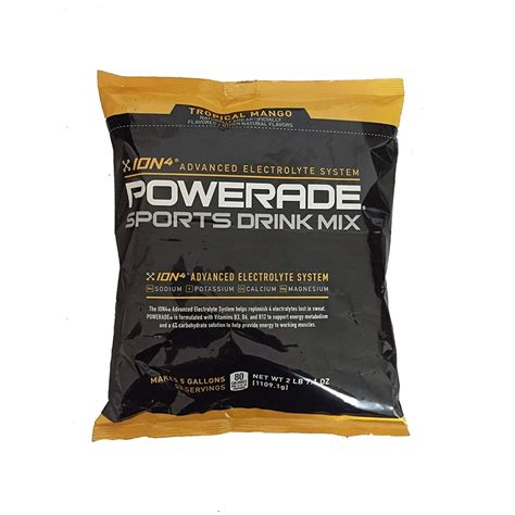 Powerade Tropical Mango Powder Drink Mix 5 Gallon Bag