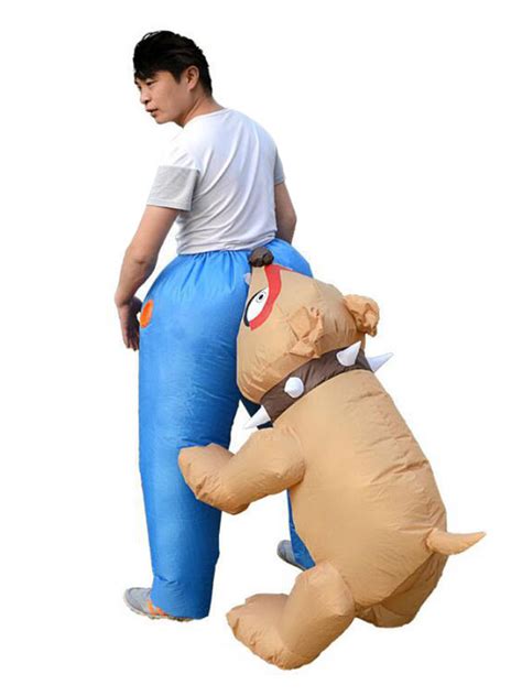 Inflatable Dog Bite Costume Dog Mascot Costume For Adult Animal