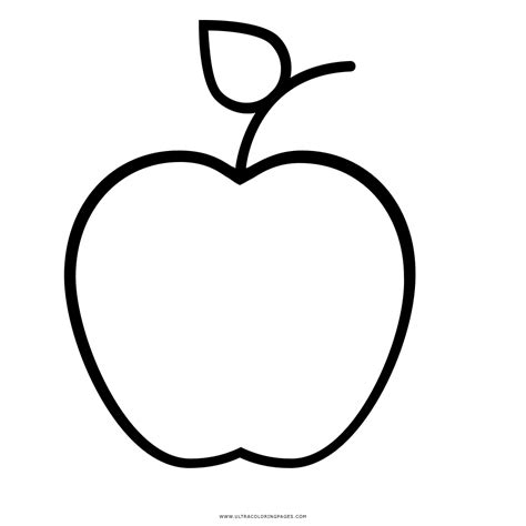 Dibujo De Manzana Para Colorear Ultra Coloring Pages