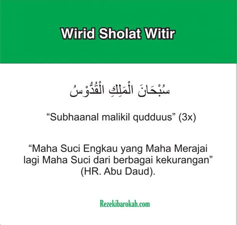 Doa Setelah Sholat Tahajud Dan Witir Sesuai Sunnah : Doa Setelah Sholat