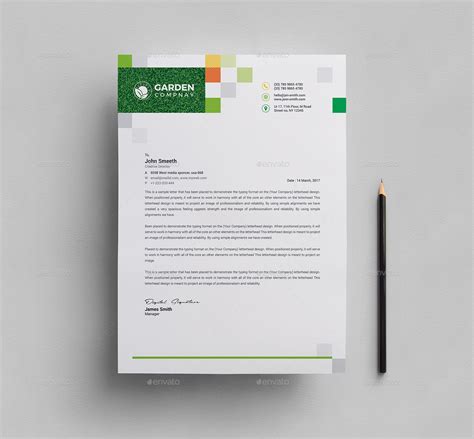 Having an individualized letterhead with logo on your organization characters certainly basic solution to help your business. Garden Letterhead & Logo Template by generousart | GraphicRiver