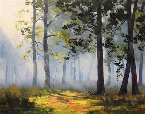 Sunrays Through The Forest By Artsaus On Deviantart