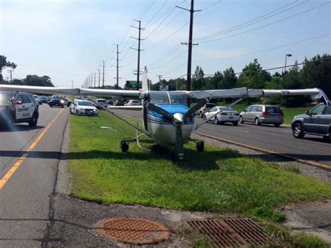 The Moment A Small Plane Makes Emergency Landing On Highway Overpass
