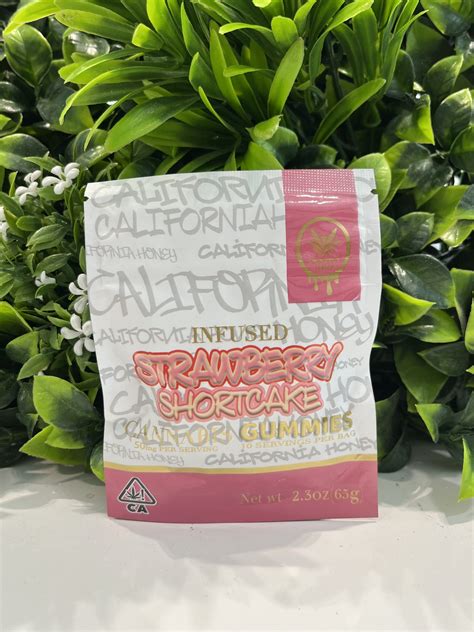 California Honey-Infused Gummies- Strawberry Shortcake - Royal Leaf